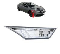 BIAREN Clignotant de clignotant côté droit transparent pour Honda Civic 2015-2020 34300TETH01 34300-TET-H01