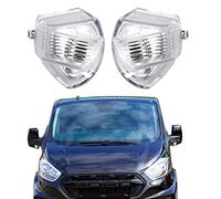 BIAREN Lot de 2 clignotants de rétroviseur gauche et droit pour Ford Transit Custom à partir de 2012 1766580 1766579 BK2113B381AB BK2113B382AB