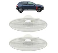 BIAREN Lot de 2 clignotants latéraux pour Nissan Qashqai Juke Micra X-Trail Note NV200 2616089900 2616089900 261608990A