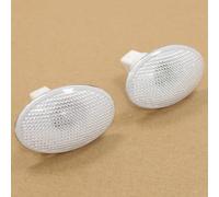 BIAREN Lot de 2 clignotants latéraux transparents avec ampoule droite et gauche pour Ford Transit MK6 MK7 (2000-2014) 6C1113K309AA 1418382 6C1113K354AA 1385980