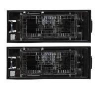 BIAREN Lot de 2 feux de plaque d'immatriculation arrière pour Renault Master Trafic Megane Clio Laguna Twingo Kangoo Kadjar Koleos Opel Movano Nissan Interstar NV400 NV30