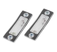 BIAREN Lot de 2 Feux Lampes Lentilles Ampoules de plaque d'immatriculation arrière Éclairage de plaque d'immatriculation pour Volkswagen VW Passat Caddy T5 Transporter Multivan Touran Skoda Superb