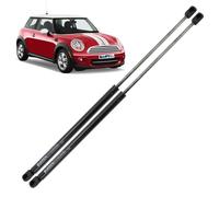 BIAREN Lot de 2 vérins à gaz pour capot avant Mini Cooper R50 R53 (2001-2006) Système de levage 270 (N) 575 mm - 51237175020 51234360740