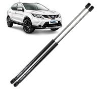 BIAREN Lot de 2 vérins à gaz pour coffre arrière pour Nissan Qashqai J11 2013-2019, système de support de levage 425 (N) 530 mm 90450-4EA0A 90450-4EA1A