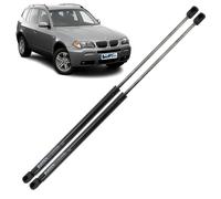 BIAREN Lot de 2 vérins à gaz pour hayon arrière pour BMW X3 E83 2003-2011 Système de levage 590 (N) 622 mm 51243400379 51243414711