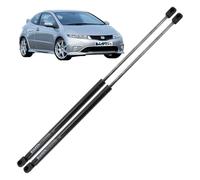 BIAREN Lot de 2 vérins à gaz pour hayon arrière pour Honda Civic Mk8 à partir de 2005 Système de levage 465 (N) 640 mm 74820SMGE03