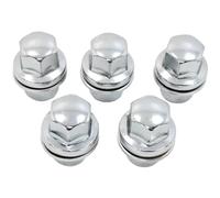 BIAREN Lot de 5 écrous de roue en alliage pour Land Rover Defender L663 Discovery 3 4 5 Range Rover L322 L405 Range Rover Sport L320 L494 LR068126 RRD500510 RRD500590, chrome, acier inoxydable