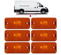 BIAREN Lot de 6 clignotants latéraux pour Peugeot Boxer Citroën Relay Fiat Ducato Iveco Daily à partir de 2006 6303A1 1356794080 71749250