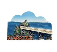 Biarritz Aimant de réfrigérateur 3D en résine fait à la main Biarritz pour décoration de maison et de cuisine