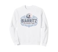 Biarritz Côte des Basques France Décoration Surf pour Lumières Sweatshirt