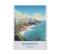 Biarritz France,Bricolage 1000 Pièces Jigsaw Puzzles Éducatif Intellectuel Jouet De Décompression Amusant Jeu De Famille pour Enfants(50x70cm)-ER20