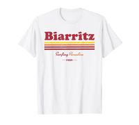 Biarritz Surfeur France Pays basque Planche de Surf retro T-Shirt