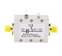 Bias Tee 10 MHz à 8 GHz 300 mA RF DC Block Coaxial Bias Tee Amplificateur large bande Boîtier en alliage d'aluminium
