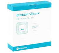 Biatain Silicone Pansement adhésif en mousse 7.5 x 7.5 cm, Lot de 10.