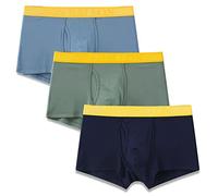 BIATWOWR Bamboo Trunk Mens Pouch Boxer Shorts for Men Stretch Regular Basics Underwears Short Leg Boxer Briefs