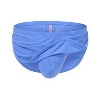 BIATWOWR Men's Color Block Sexy G-String Jockstrap - Breathable Seamless No Bulk Enhanced Pouch Underwear Blue-XL