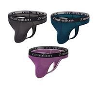 BIATWOWR Thongs G Strings Mens Sexy Bulge Ball Pouch Slip Underwear Wide Band Male Low Rise Bikini Underwears