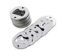Biaungdo Lot de 20 décapsuleurs ronds de 40 mm à fixation murale avec vis pour bouchon de bière, bouteille de coca