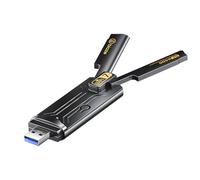 biaze UK20 Clé WiFi 7 Dongle, USB 3.0 pour PC Windows 10/11, 2.4G/5G/6G, cryptage WPA3, MU-MIMO, OFDMA