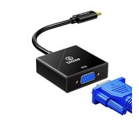 biaze ZH55 Adaptateur USB C vers VGA, convertisseur de type C 3.1 vers VGA, Full HD type C vers VGA, compatible avec iPhone 15 Plus Pro Max, MacBook Air 2022, iPad, iMac, Samsung Galaxy Tab, Dell XPS