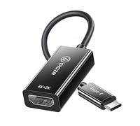 biaze ZH92 Adaptateur USB C vers HDMI, 4K @ 60 Hz HDR pour ordinateur portable/PC/TV/moniteur/projecteur, Plug and Play, transmission audio vidéo HD, compatible avec Windows/Mac