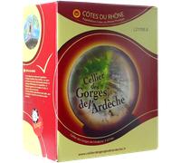 BIB 3L - Côtes du Rhône Rouge - Cellier des Gorges de l'Ardèche