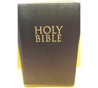 Bib KJV Version Giant Print Reference Bible: Black Bonded Leather