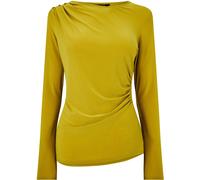 Biba Button Detail Blouse Chartreuse 14 (L) Female