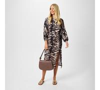 Biba Jersey Midi Dress Zèbre brun 10 (S) Female