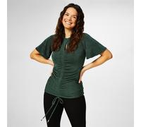 Biba Biba Keyhole Jersey Top Vert foncé 18 (2XL) Female