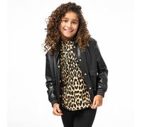 Biba Junior Girls Biba Pu Bomber Jacket Noir Âge 11-12 Female