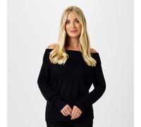 Biba Knitted Bardot Jumper Noir 10 (S) Female