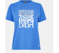 Biba Logo T-Shirt Bleu 10 (S) Female