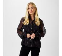 Biba Metallic Shirt Noir 8 (XS) Female