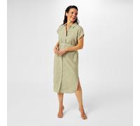 Biba Printed Shirt Dress Chevron vert 16 (XL) Female