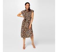 Biba Biba Printed Shirt Dress Imprimé léopard 8 (XS) Female