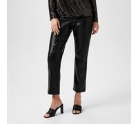 Biba Biba Pu Straight Leg Trouser Noir 8 (XS) Female