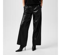 Biba Biba Pu Wide Leg Trousers Noir 14 (L) Female