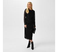 Biba Sequin Mesh Dress Noir 10 (S) Female
