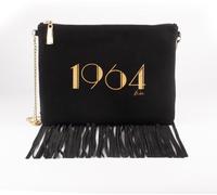 Biba Suede 1964 Fringe Pouch Noir Taille unique Female