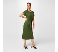 Biba Tie Front Jersey Dress Kaki 8 (XS) Female