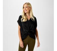 Biba Twist Hem Top Noir 8 (XS) Female