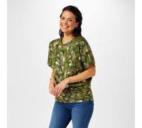 Biba Biba Twist Jersey Top Khaki Foil 14 (L) Female