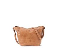 BIBA Utah Cream Out UTC2LO Sac à bandoulière en cuir véritable avec poignée longue, fermeture éclair, cuir de vachette légitime, Cuir