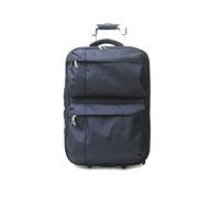 BIBA | Valise de Voyage Type Trolley, Valise Cabin Meri G MG20, Poignée Trolley, Fermeture Zippée, Polyester+ABS, Couleur Bleu Marine
