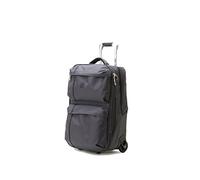 BIBA | Valise de Voyage Type Trolley, Valise Grande Meri G MG28, Poignée Trolley, Fermeture Zippée, Polyester+ABS, Couleur Anthracite