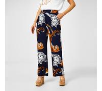Biba Wide Leg Trouser Imprimé de grand félin 10 (S) Female