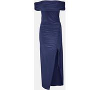 Biba Women's Bardot Maxi Slinky Dress Marine 12 (M) Female