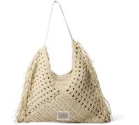 Biba Women's Fringe Shoulder Bag ivoire Taille unique Female