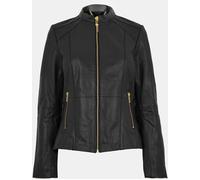 Biba Biba Neru Collar Leather Jacket Noir 10 (S) Female